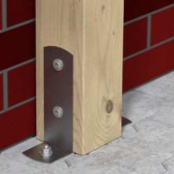 Pätka stĺpika 75x63x200mm, 3mm pozink Pätka stĺpika 75x63x200mm, 3mm pozink
